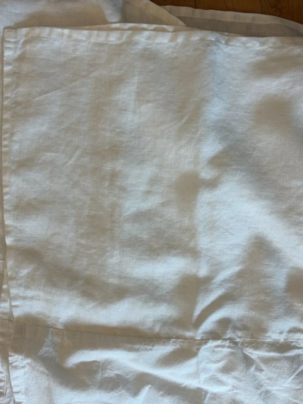 White Linen Twin Bedskirt